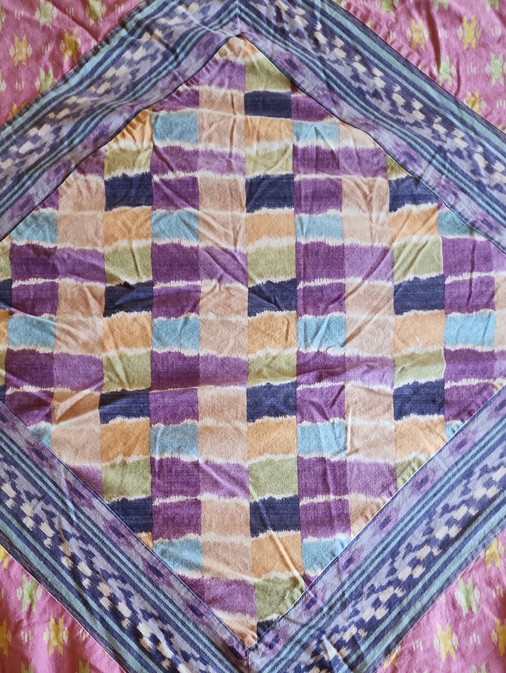 Urban Outfitters Free People Queen Duvet w/4 Shams Indian Cotton Boho Ikat Batik